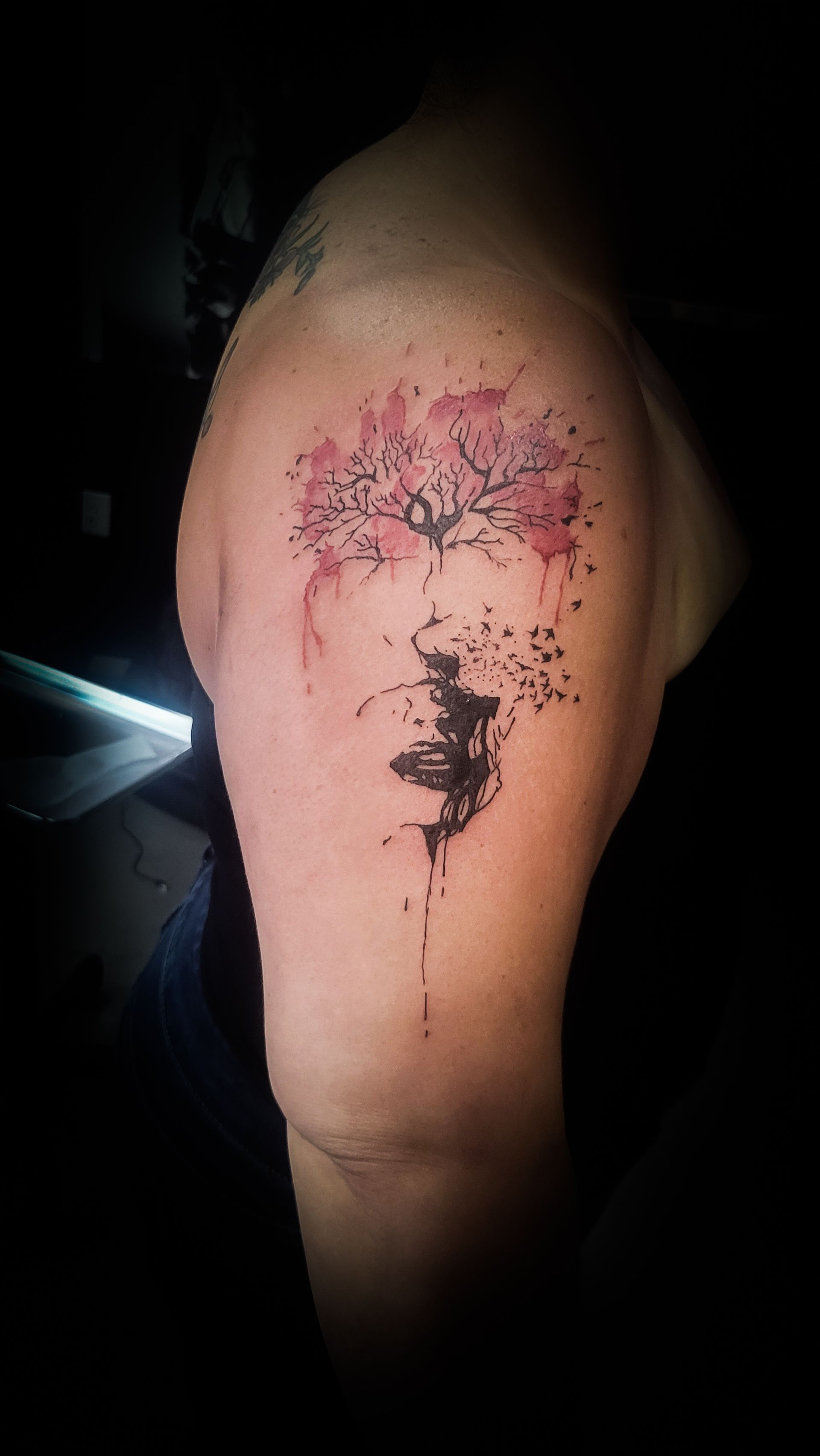 A tattoo by Richard in Fort Worth, TX at The Bearded Moon Tattoo Studio