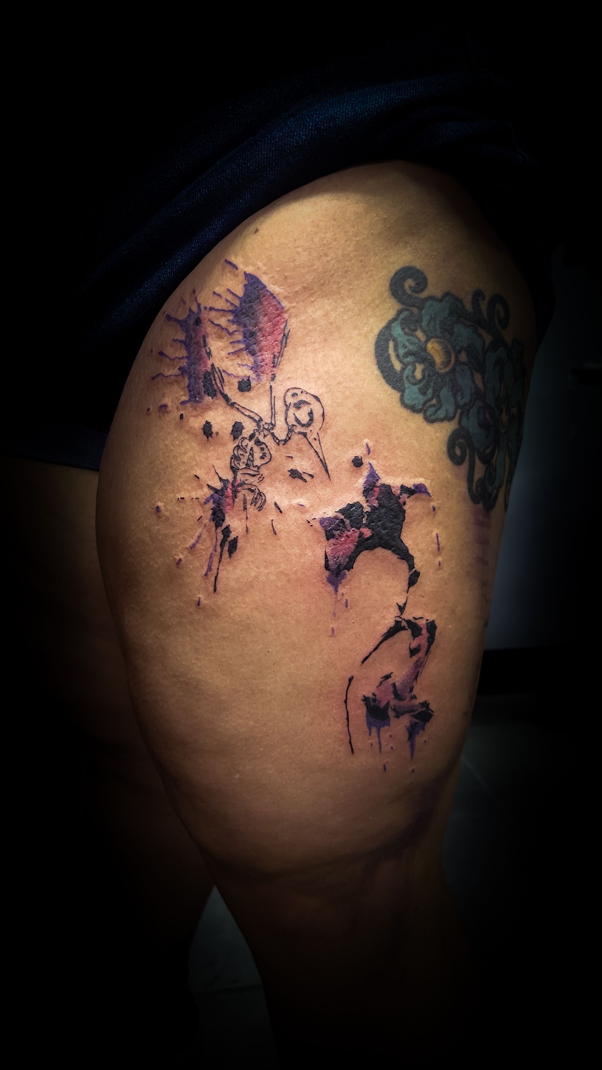 A tattoo by Richard in Fort Worth, TX at The Bearded Moon Tattoo Studio