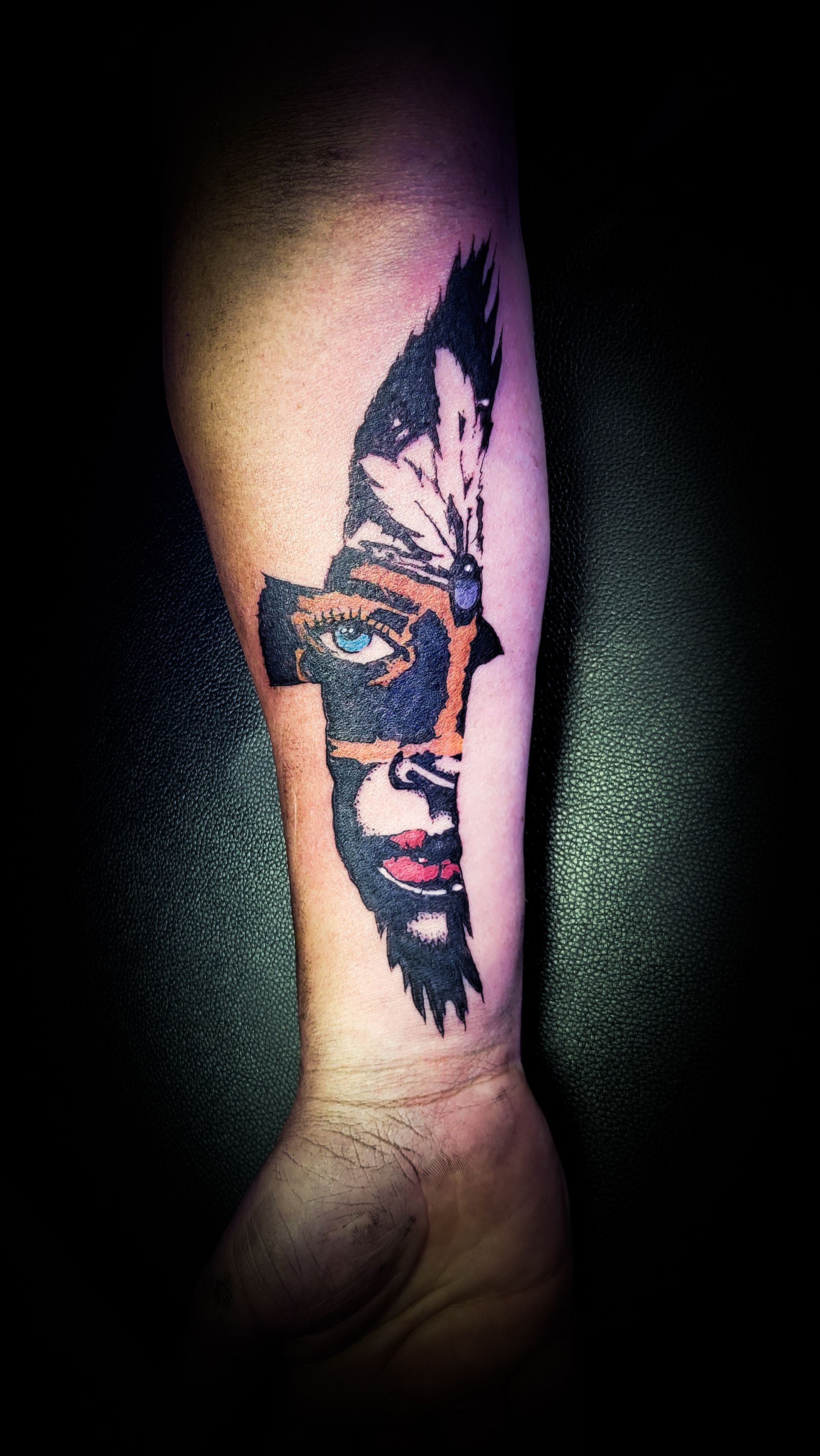 A tattoo by Richard in Fort Worth, TX at The Bearded Moon Tattoo Studio