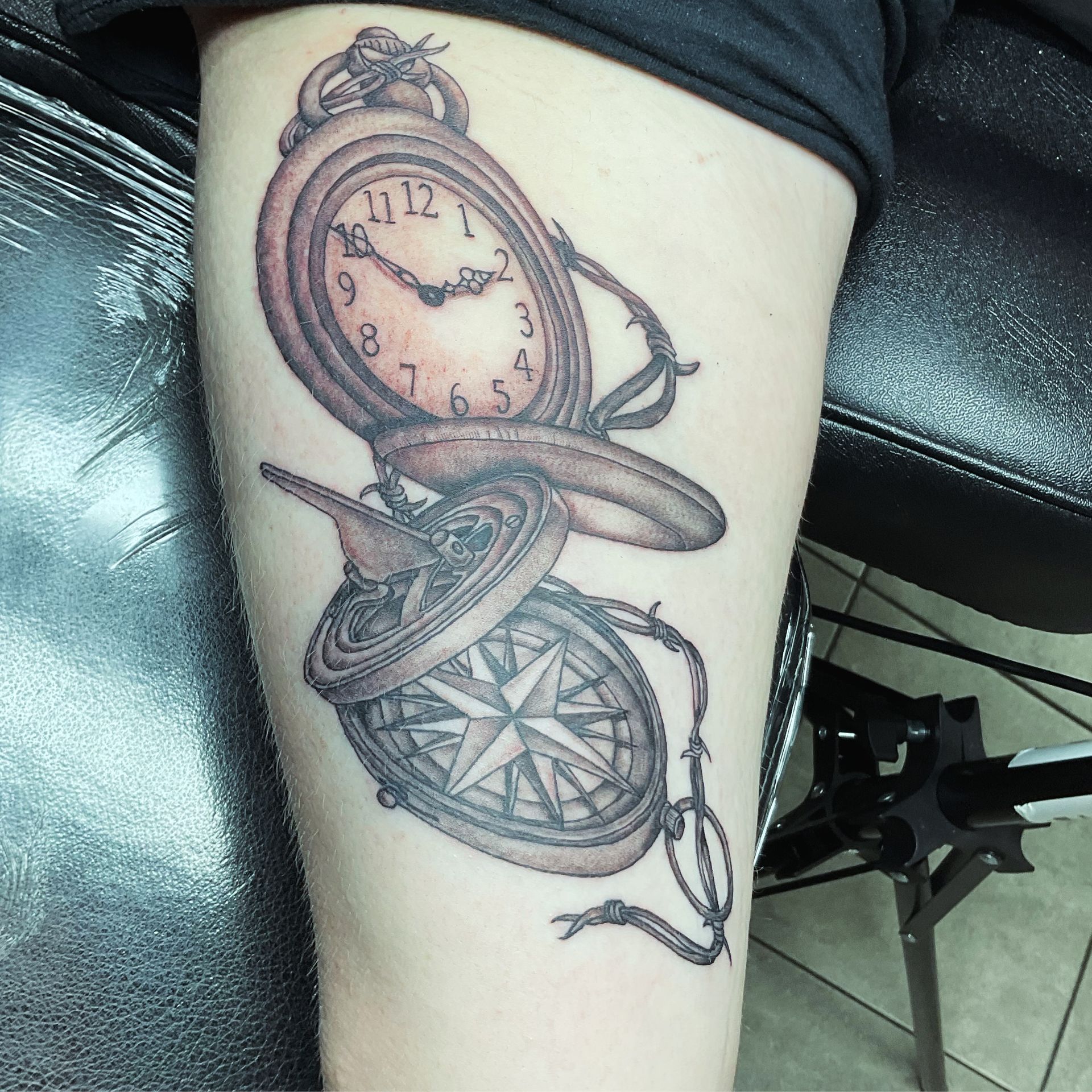 A tattoo by Brandon in Fort Worth, TX at The Bearded Moon Tattoo Studio