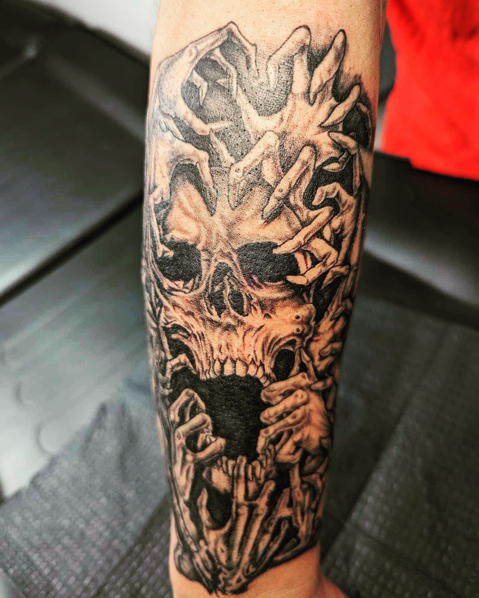 A tattoo by Brandon in Fort Worth, TX at The Bearded Moon Tattoo Studio