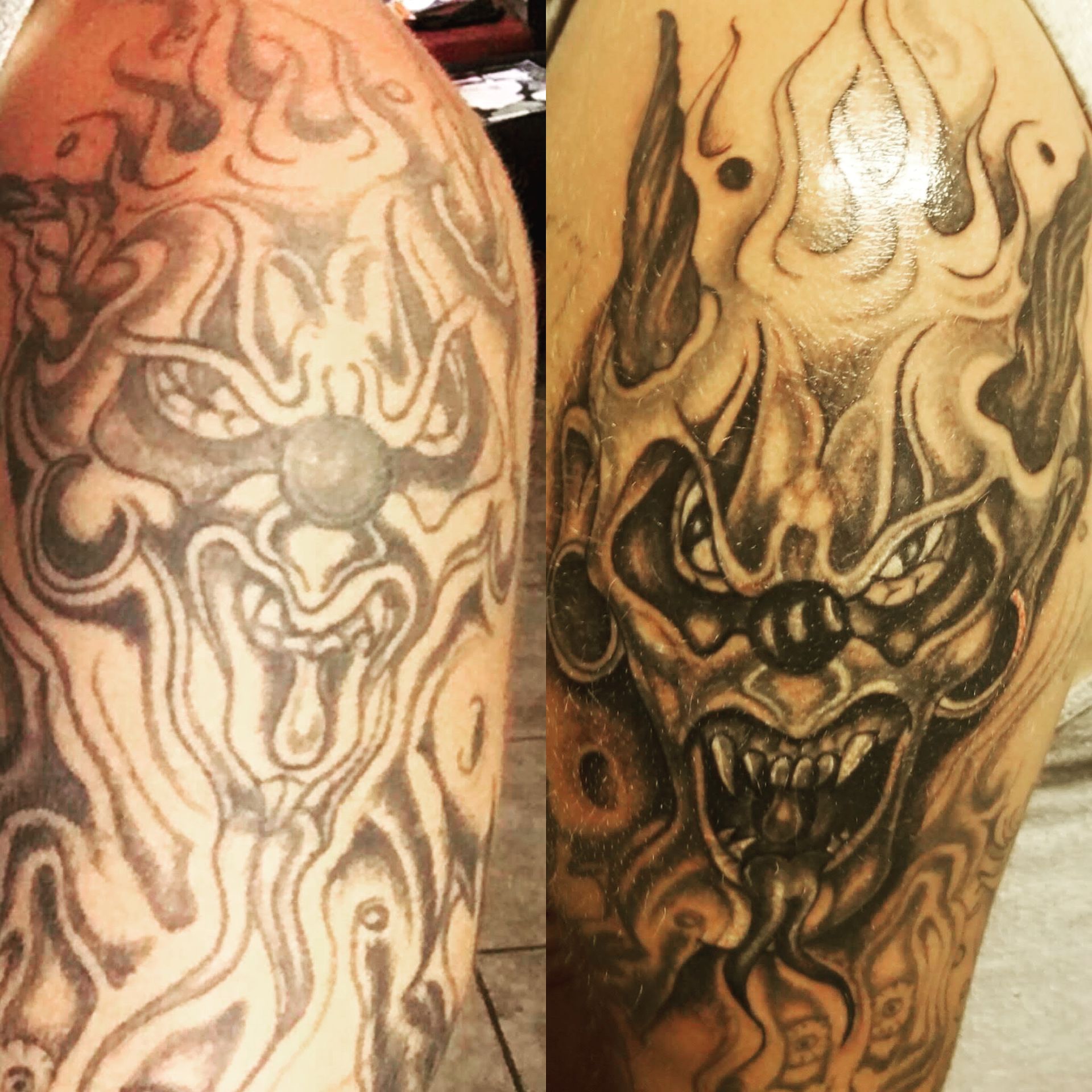 A tattoo by Brandon in Fort Worth, TX at The Bearded Moon Tattoo Studio