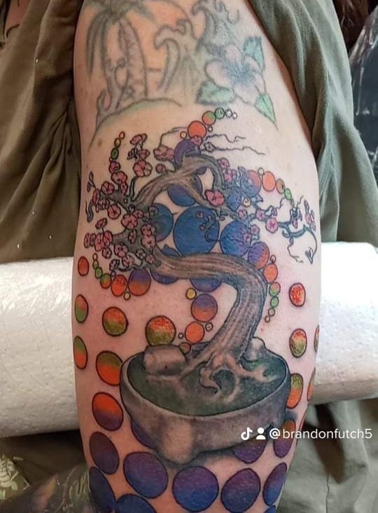 A tattoo by Brandon in Fort Worth, TX at The Bearded Moon Tattoo Studio