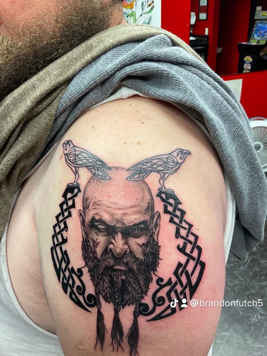 A tattoo by Brandon in Fort Worth, TX at The Bearded Moon Tattoo Studio