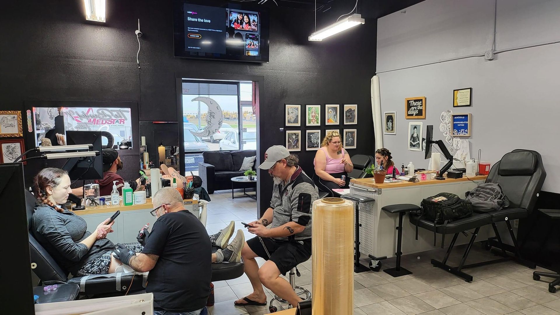 The inside of The Bearded Moon in Fort Worth, TX