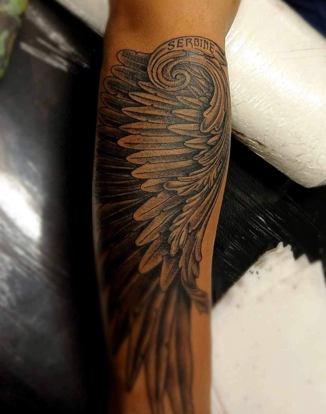 A tattoo by Brandon in Fort Worth, TX at The Bearded Moon Tattoo Studio