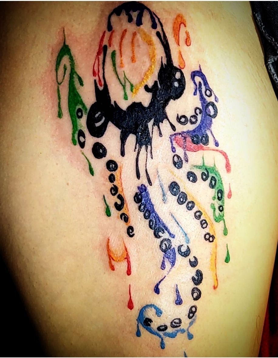 A tattoo by Brandon in Fort Worth, TX at The Bearded Moon Tattoo Studio