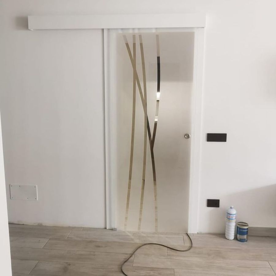 porta scorrevole a vista