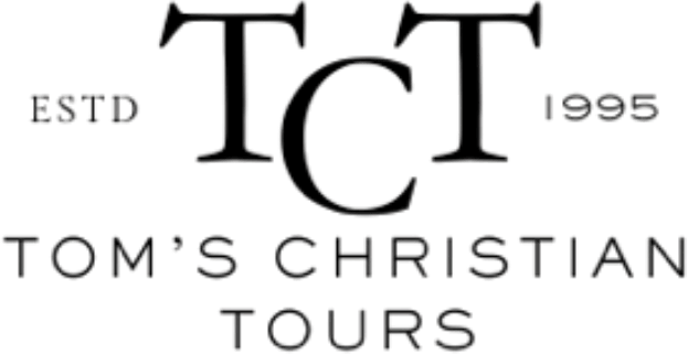 Logo for Tom's Christian Tours: 