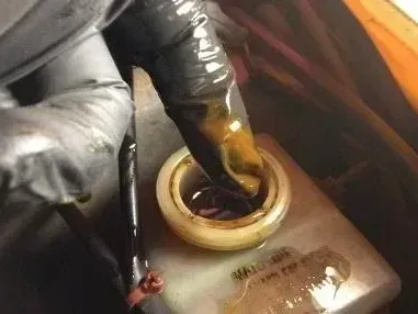 photo of fluid in a car