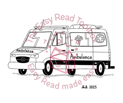 Illustration of ambulance 