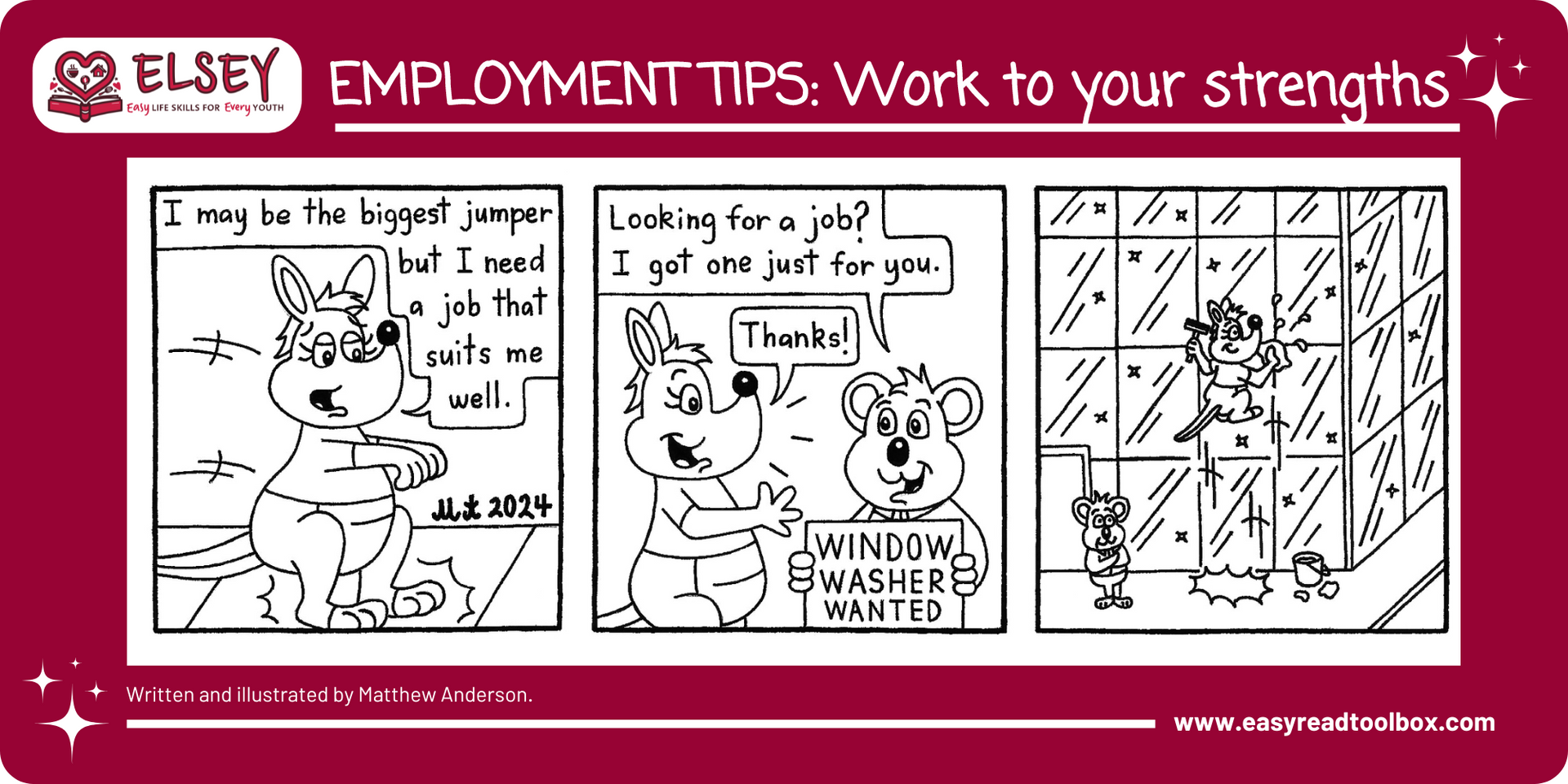 Work to your strengths comic