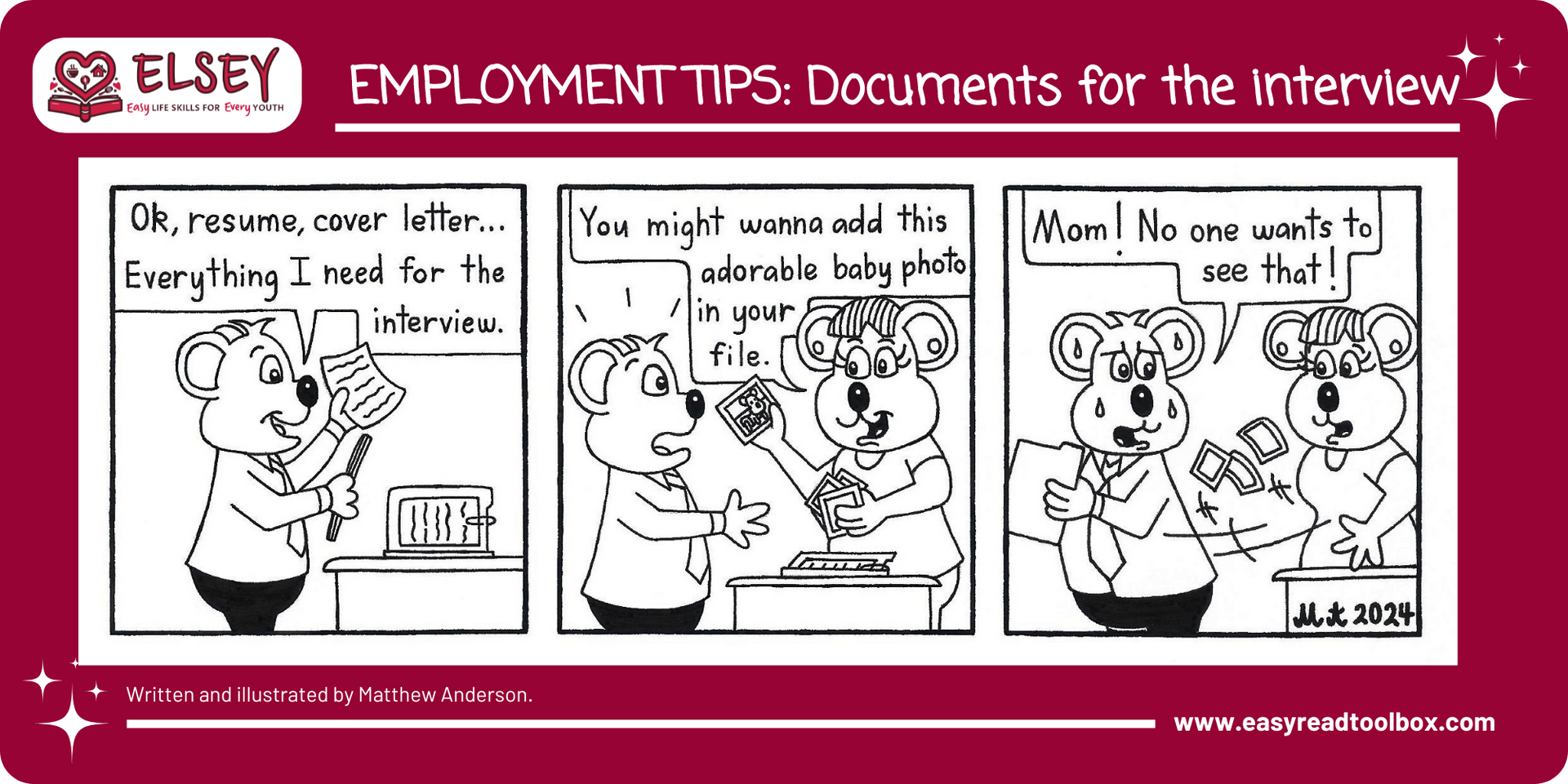 Documents for the interview comic