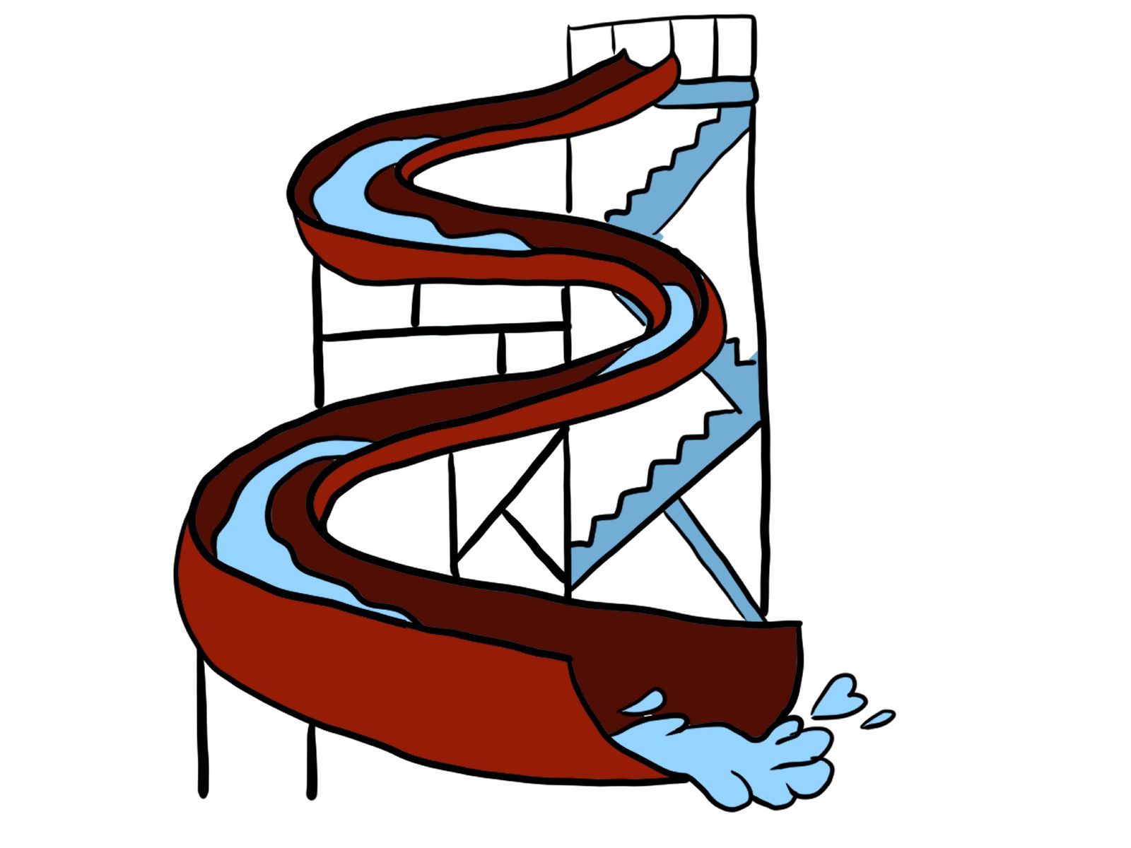 Half peeled banana - illustration