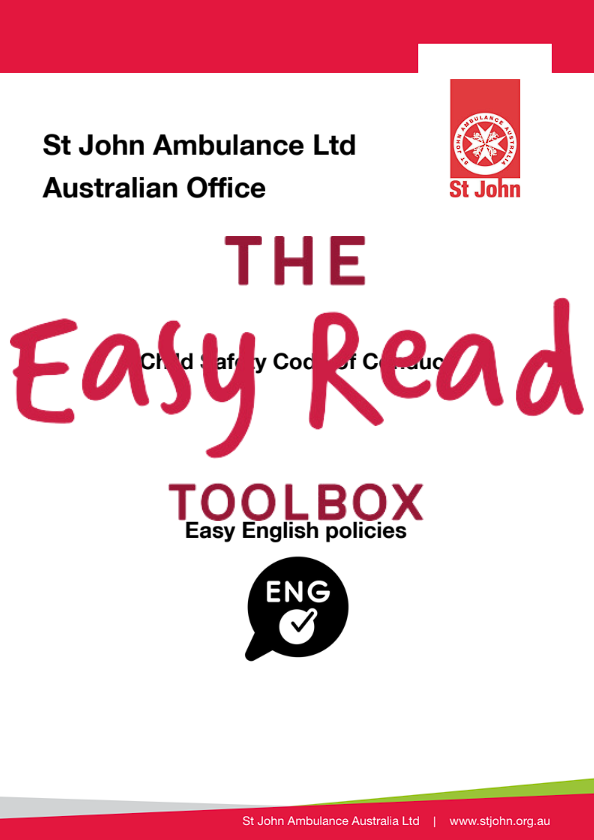 St John Ambulance Child Safety Code of Conduct