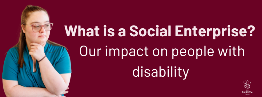 Individual with their hand on their chin looking to the right. Text: What is a social Enterprise?