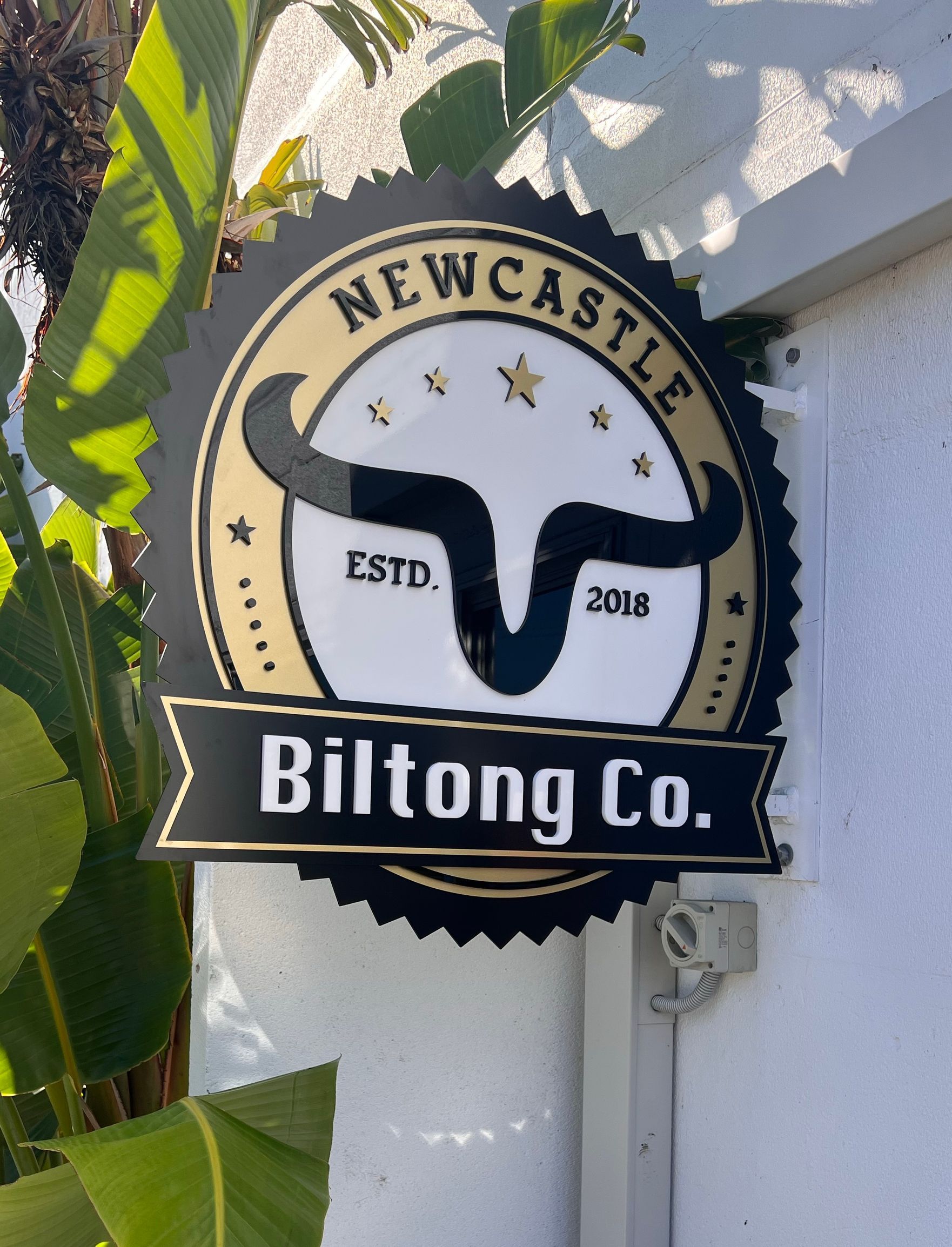 A Bilitong Co. Sign on a Building — Metric CNC In Morisset, NSW