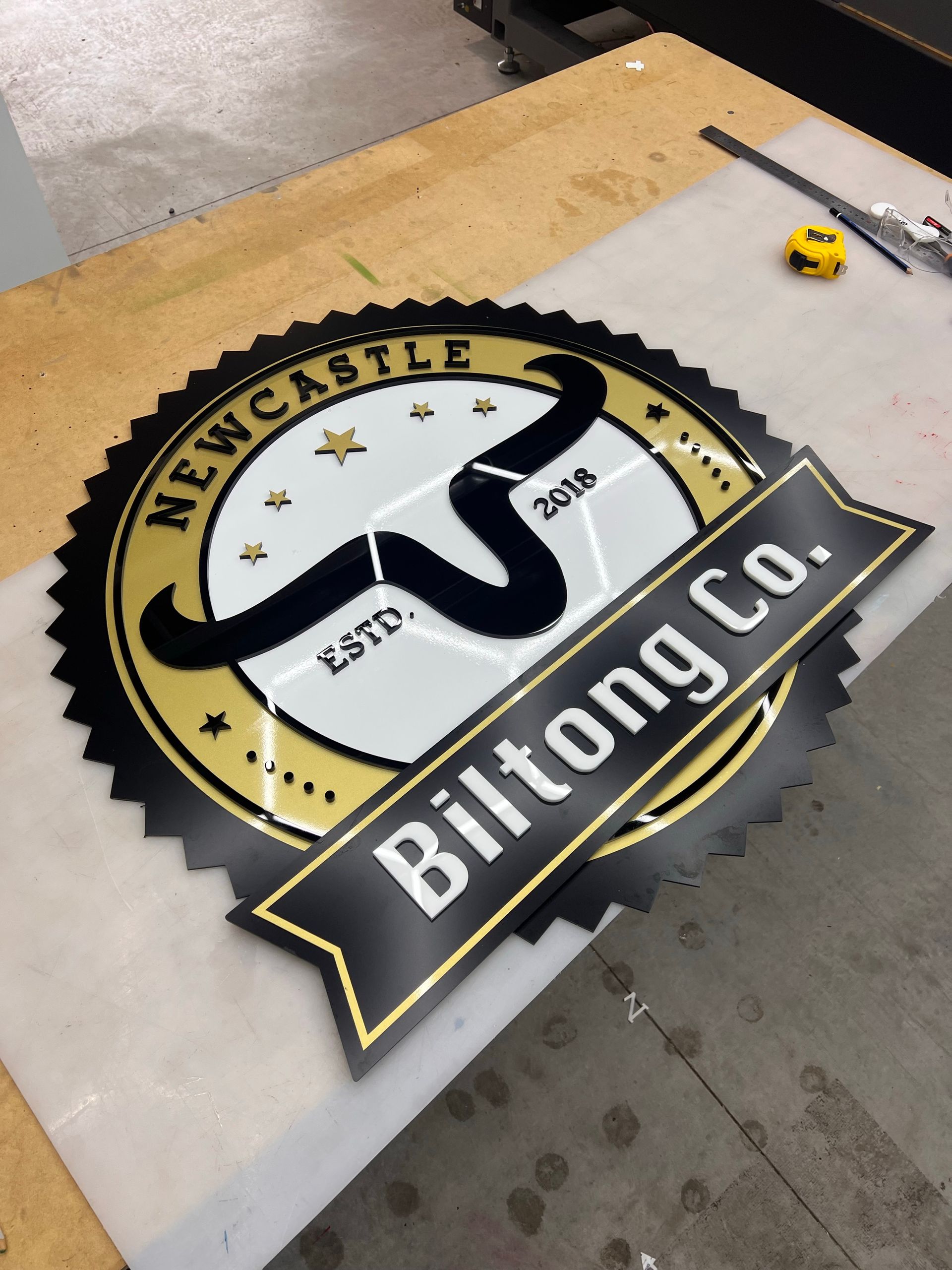 A Logo for Newcastle Billtong Co. — Metric CNC In Morisset, NSW