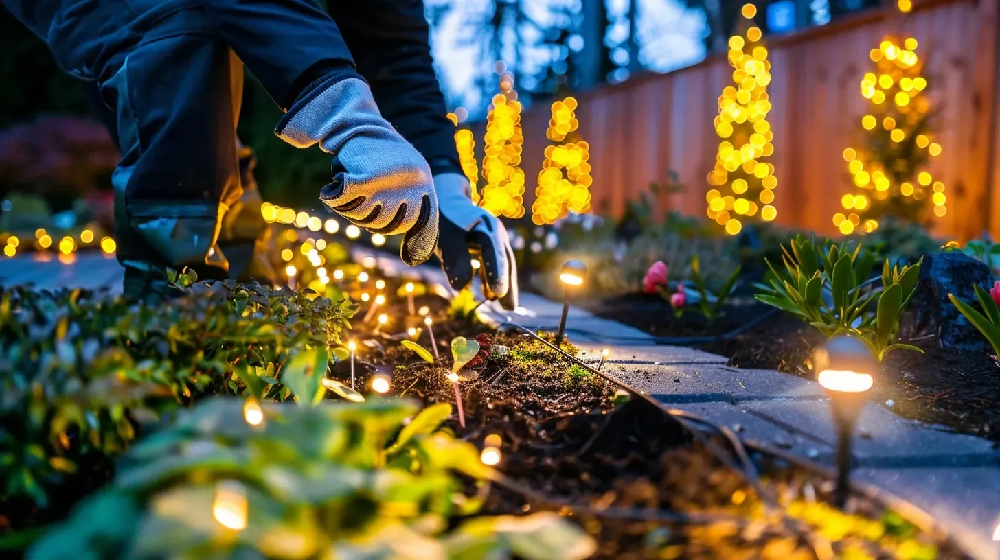 This home is decorated for Diwali with our festive holiday lighting in Richmond BC. Our seasonal lighting services cover all celebrations. Keywords: Diwali lighting, event lighting, multi-holiday.