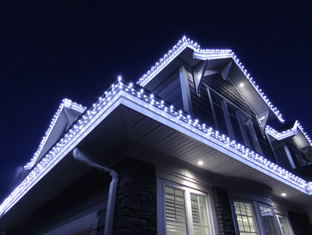 Professional Richmond holiday lighting services for Christmas décor, residential LED holiday lights Richmond BC, commercial festive lighting contractors, roofline holiday lights, patio outdoor string lighting Richmond, backyard Christmas décor, driveway festive lighting services near me.