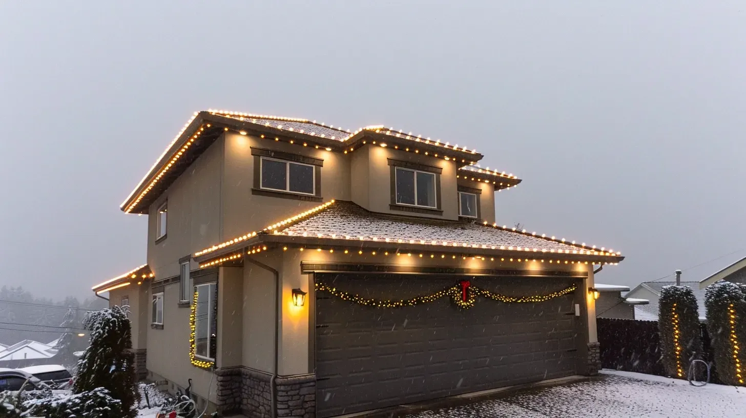 Our team designing a custom blueprint for Christmas and holiday lighting in Richmond BC. A professional plan ensures a flawless display. Keywords: lighting design, custom plan, professional layout.