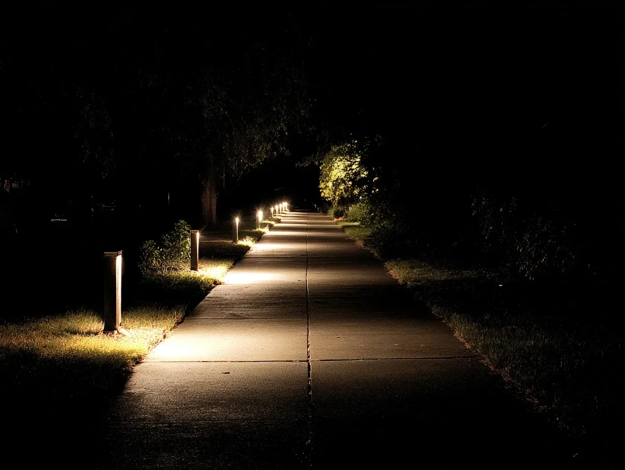 This strata complex near Richmond Centre has a new system from our landscape lighting installation in Richmond BC service. Our outdoor lighting installers in Richmond specialize in multi-unit projects. Keywords: strata lighting, commercial installation, public safety.