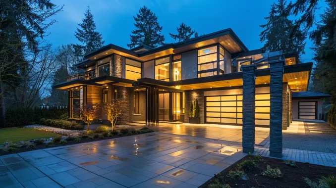 This Richmond landscape lighting project uses the moonlighting technique for a natural effect. Our outdoor lighting Richmond BC designers are artists. For creative garden lighting in Steveston, we are the best. Keywords: moonlighting, natural light effect, custom design.