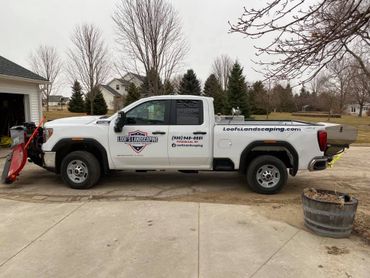 Snow plowing vehicle — Fon du Lac, WI — Loof's Landscaping LLC
