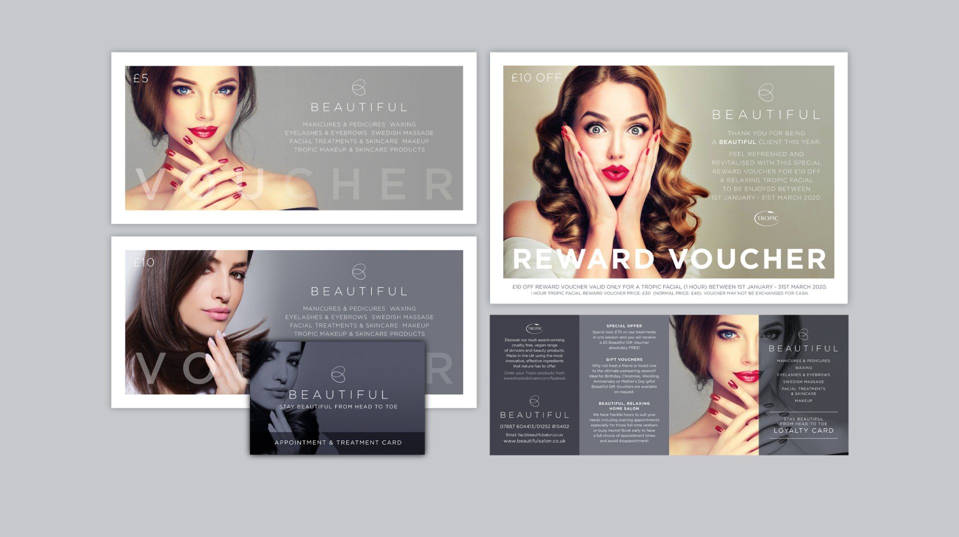 Leaflet, vouchers & promotional graphic design & print