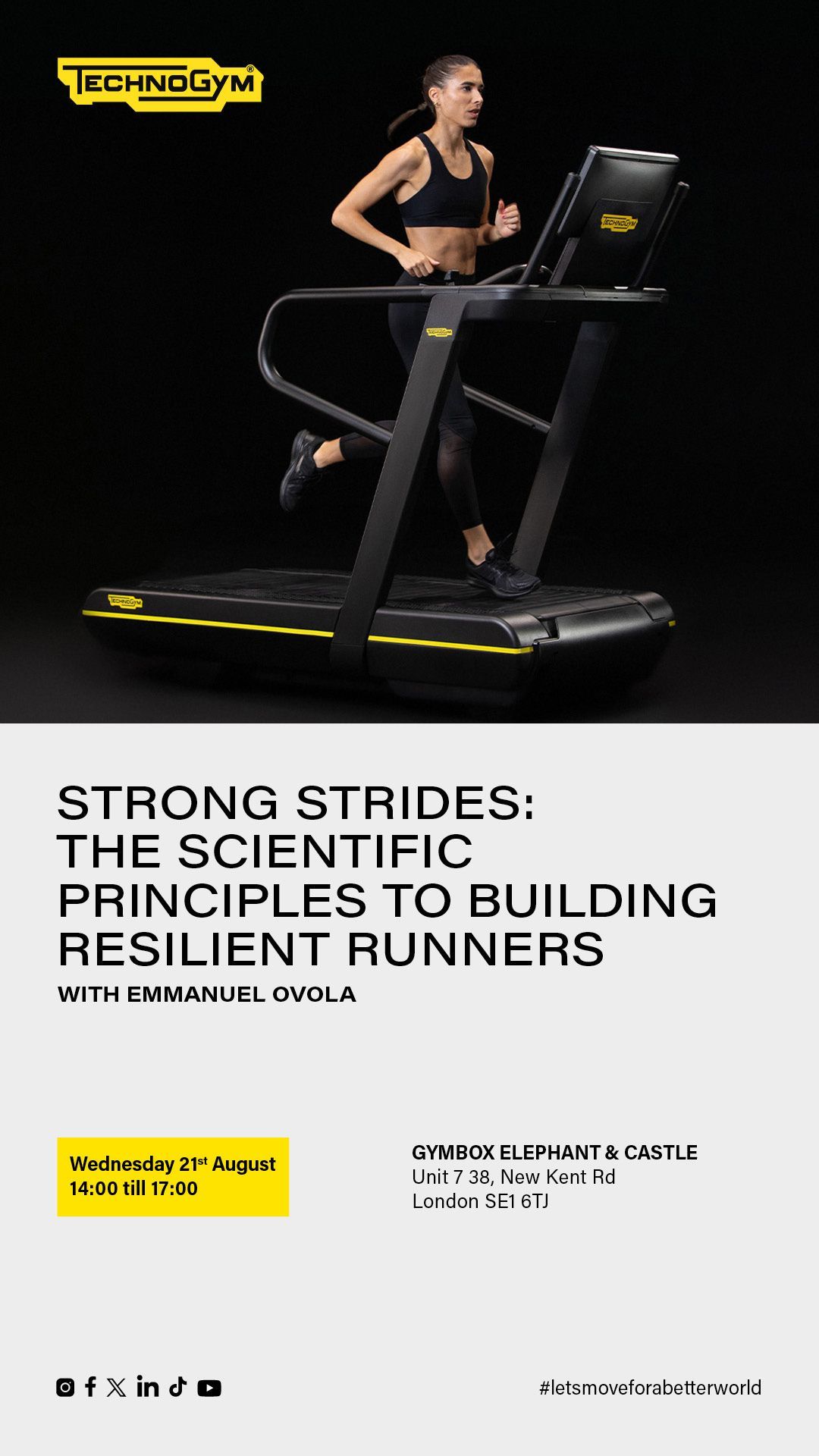 Technogym Strong Strides digital invite
