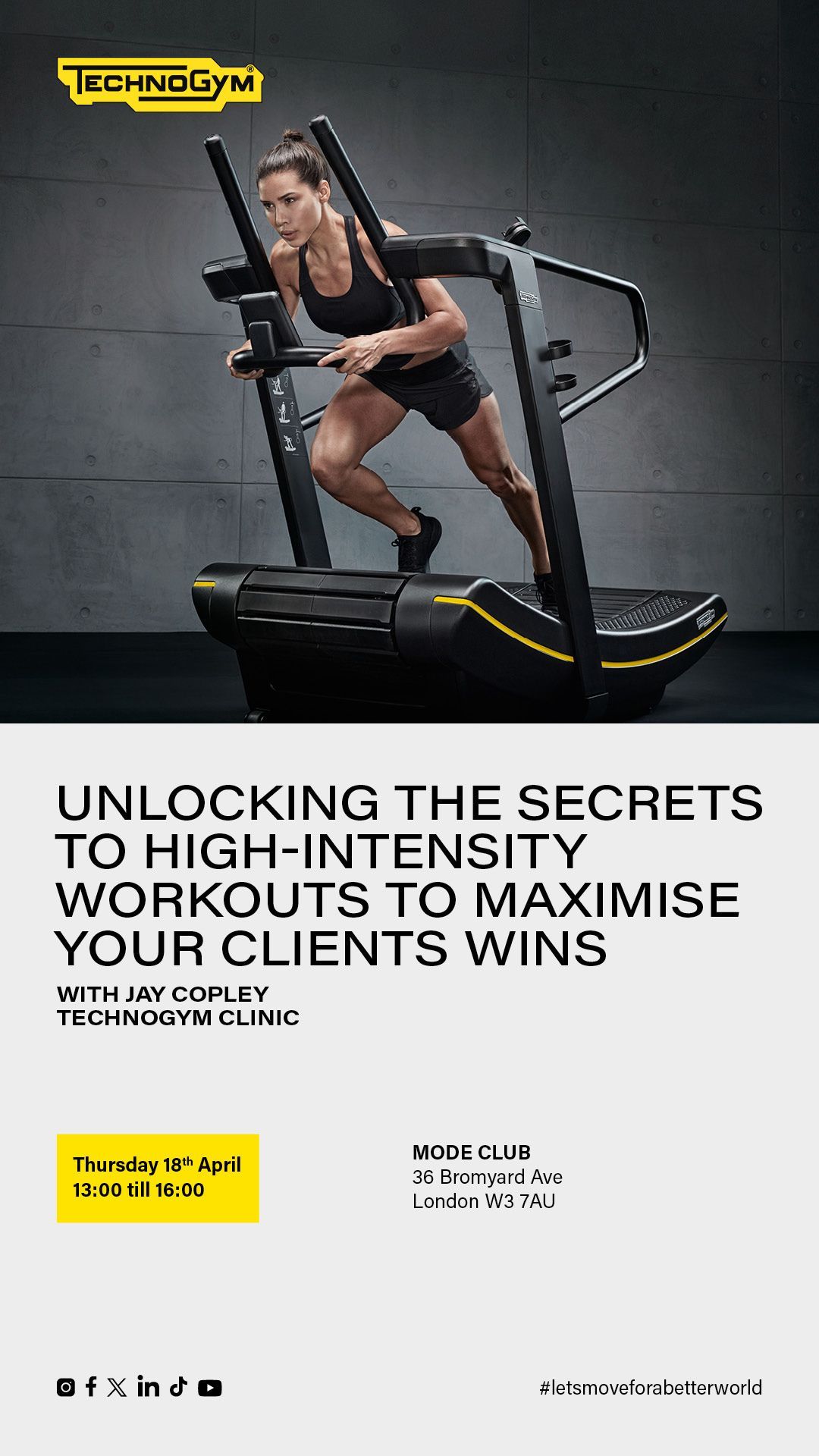 Technogym Unlocking Secrets digital invite