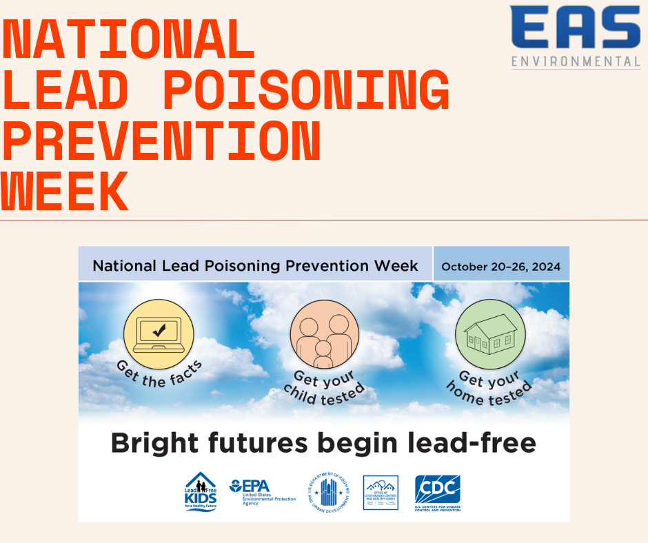 A poster for national lead poisoning prevention week