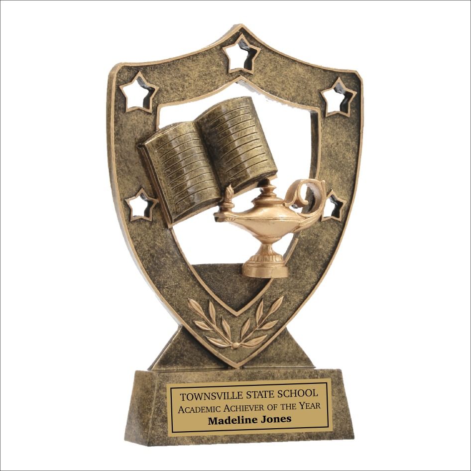 Genie Bottle and Book Trophy — NQ Plaques & Trophies In Kirwan, QLD