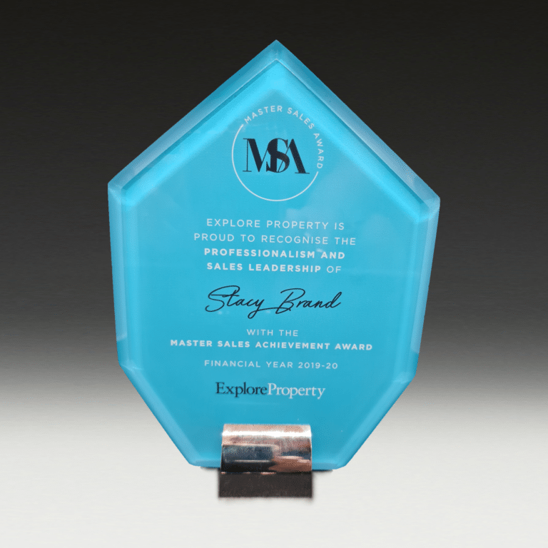 Blue trophy — NQ Plaques & Trophies In Kirwan, QLD