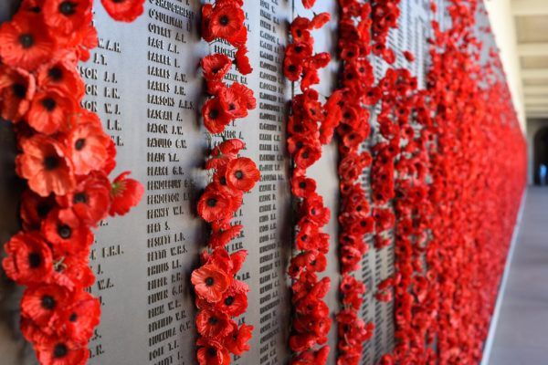 Poppies On Anzac Memorial Wall At Australian War Memorial — NQ Plaques & Trophies In Kirwan, QLD