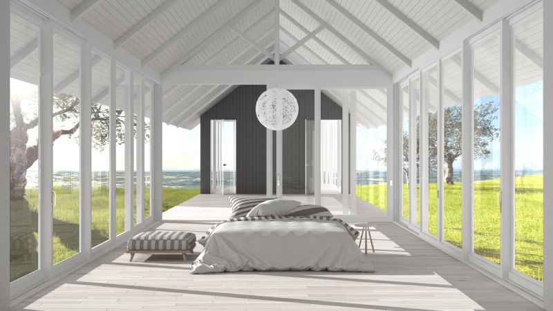 stanza da letto con copertura termica