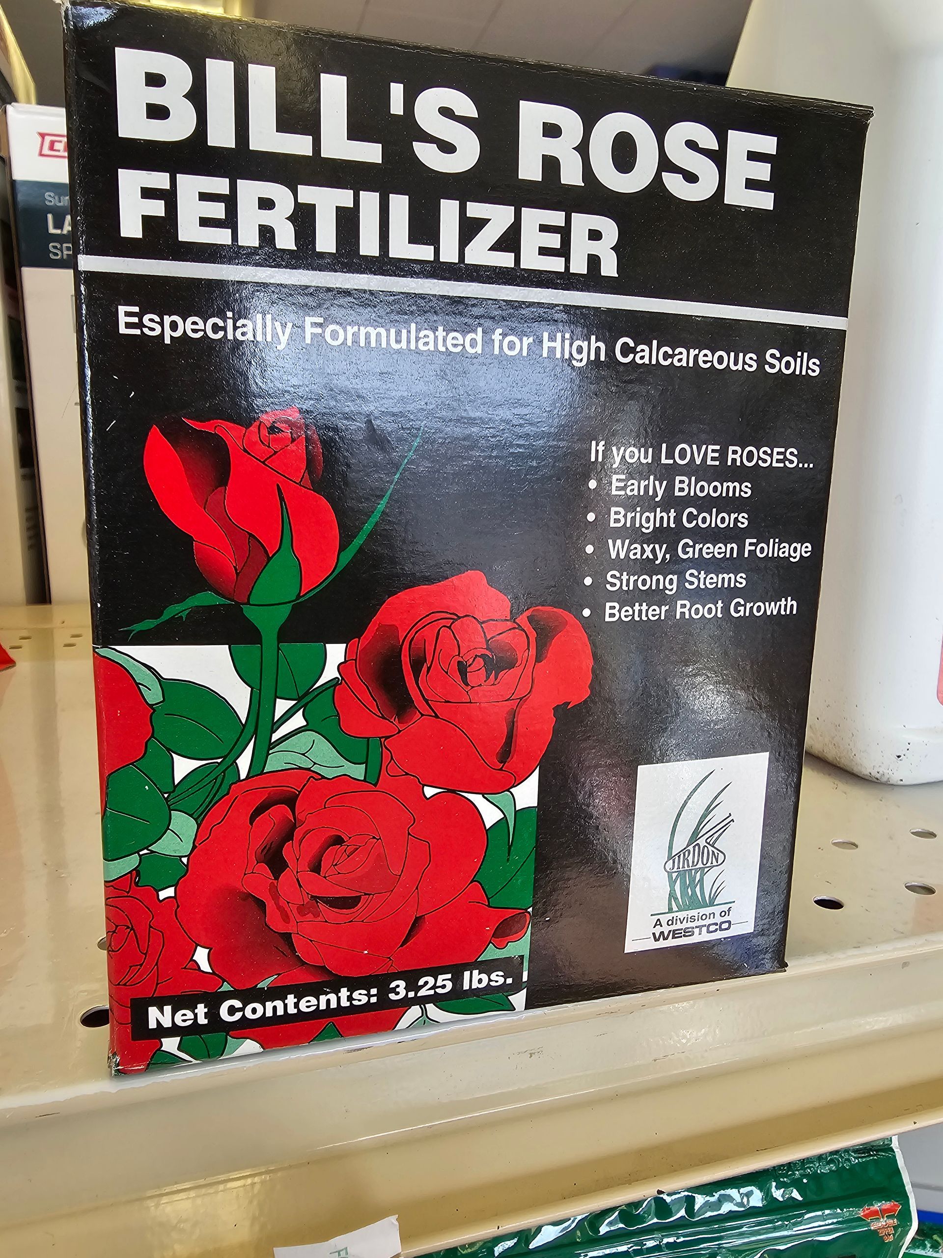 Bill's Rose Food contains chelated iron and sulfur which are both great for the soil in the Rocky Mountain region.