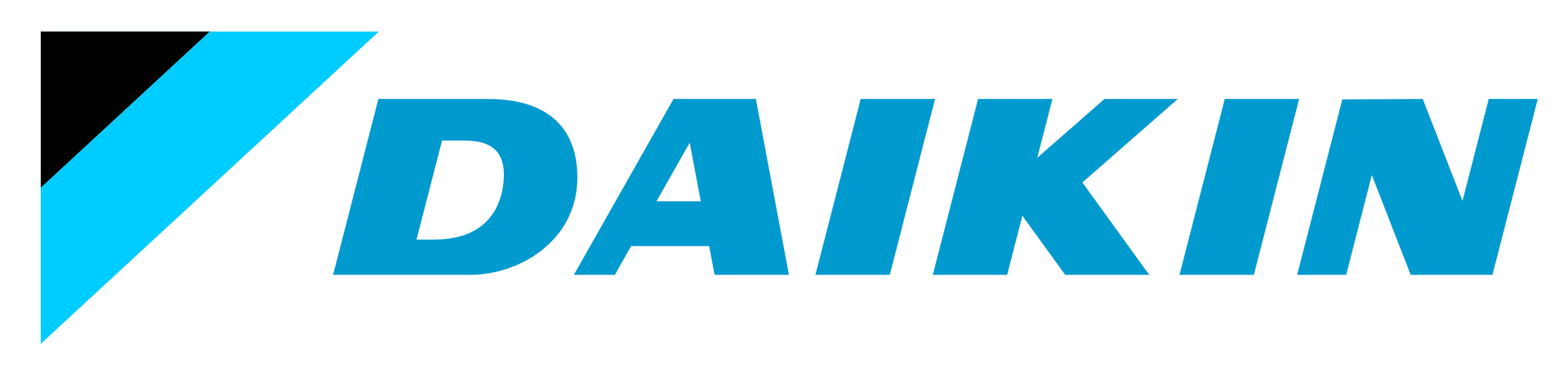 Daikin logo with a blue and black design.