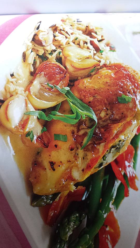 Italian chicken with white wine sauce