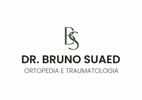 Logotipo: Dr. Bruno Suad, ortopedia e traumatologia. Monograma 