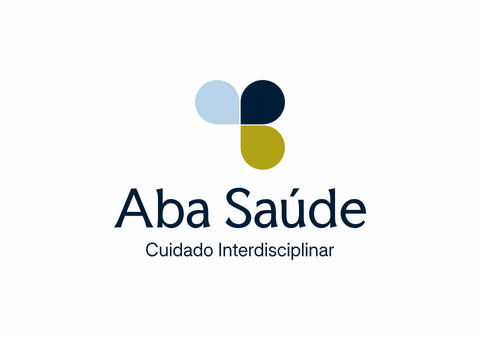 Logotipo da Aba Saúde. Apresenta um 