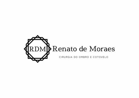 Logotipo de Renato de Moraes, cirurgião especialista em ombro e cotovelo.