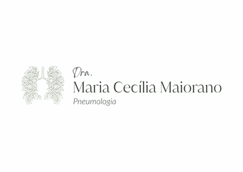 Logotipo da Dra. Maria Cecília Maiorano, pneumologista. 