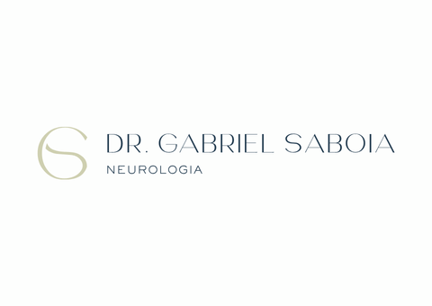 Logotipo do Dr. Gabriel Saboia, Neurologia; monograma 
