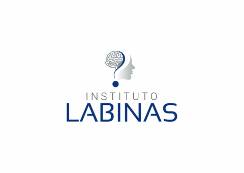 Logotipo do Instituto Labinas, com um ponto de interrogação em forma de cérebro