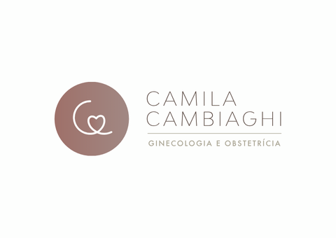 Logotipo da Camila Cambiaghi, Ginecologia e Obstetrícia. 