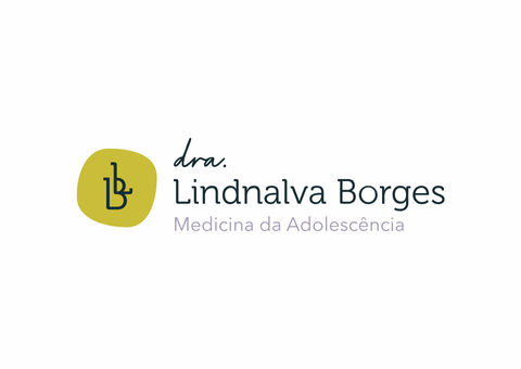 Logotipo da Dra. Lindnalva Borges, médica especialista em medicina do adolescente; 