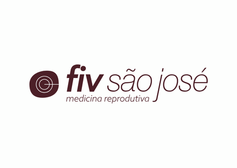 Logo for FIV São José, with a brown circular design and text in brown. It says 
