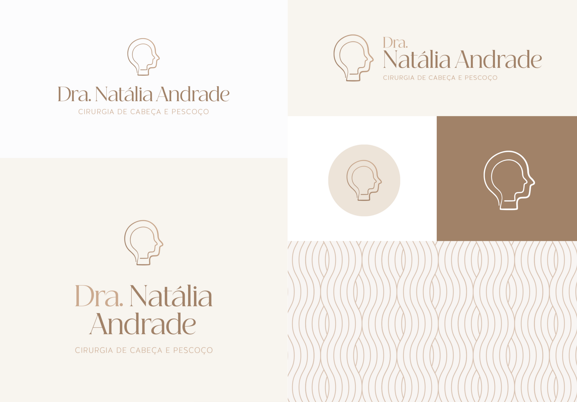 Um conjunto de logotipos para uma médica, dr. Natália Andrade.