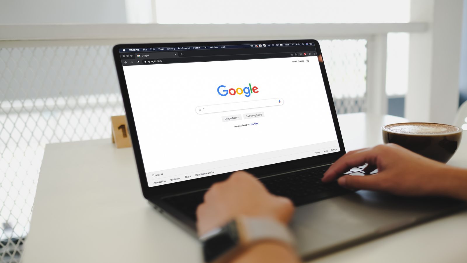 Pesquisa no Google.